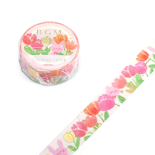 Tulips - Foil Washi Tape