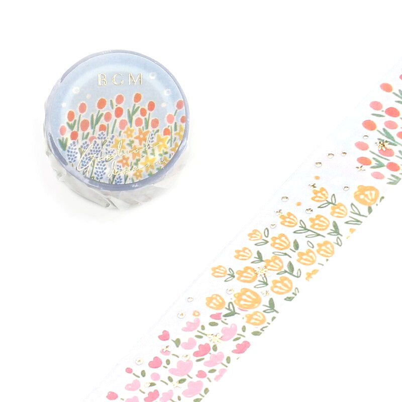 Flower Garden - Foil Washi Tape (wide 20mm)