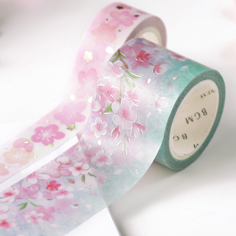 Sakura Rain - Foil Washi Tape (wide 30mm)