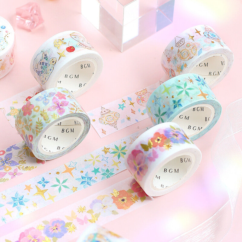 Butterfly Blossoms - Foil Washi Tape (wide 20mm)