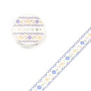 Embroidery Blue - Foil Washi Tape