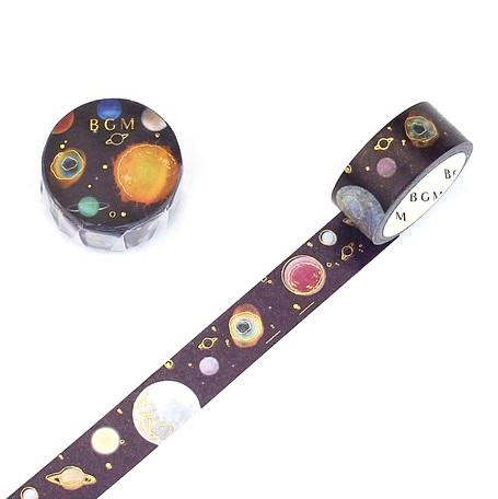 Moons & Planets  - BGM Foil Washi Tape Australia