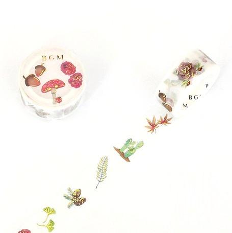 Forest Plants- BGM Foil Washi Tape Australia