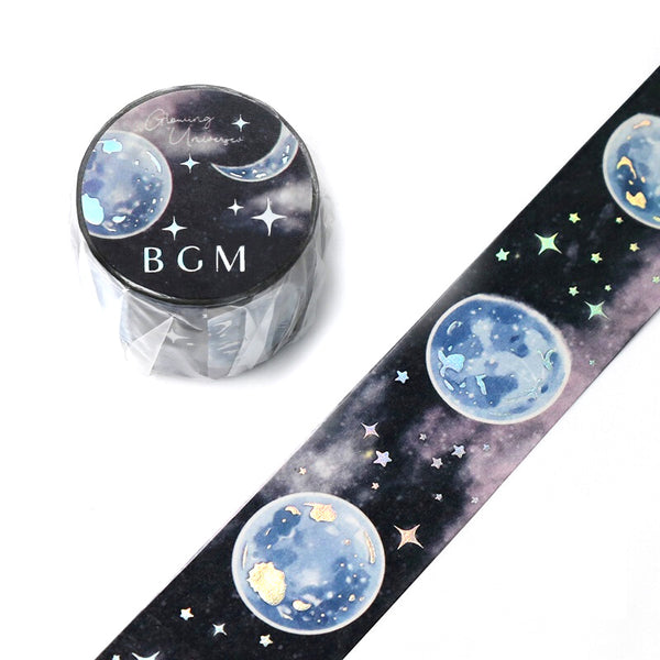 Moon Phases - Foil Washi Tape (wide 30mm)