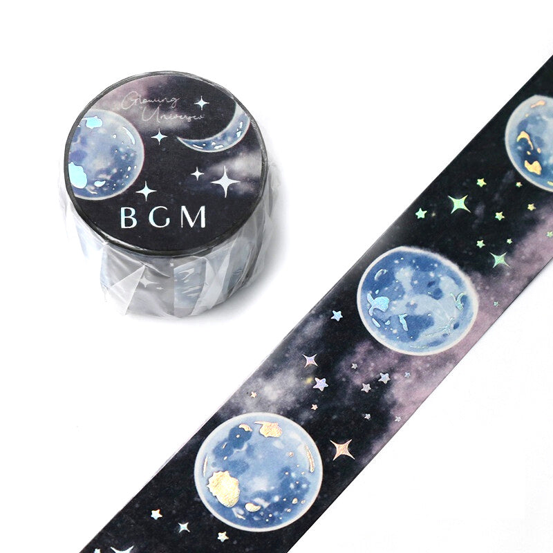 Moon Phases - Foil Washi Tape (wide 30mm)