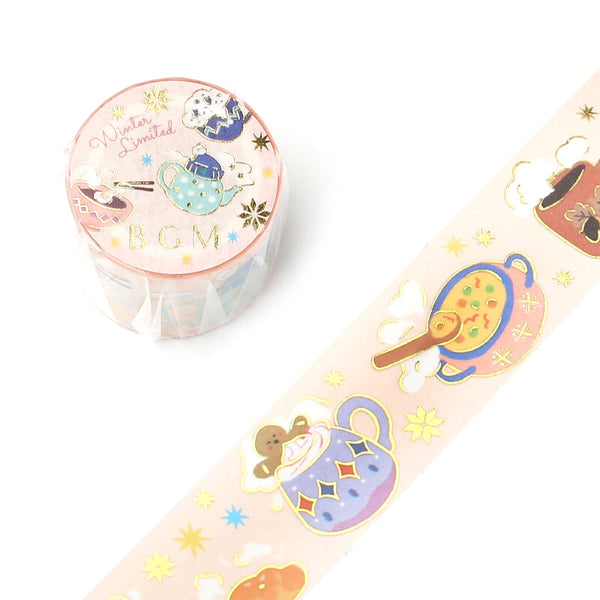 Winter Food - Foil Washi Tape (wide 30mm)