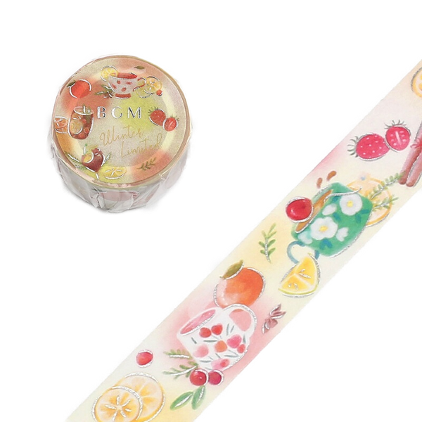 Fruity Tea - Foil Washi Tape (wide 20mm)