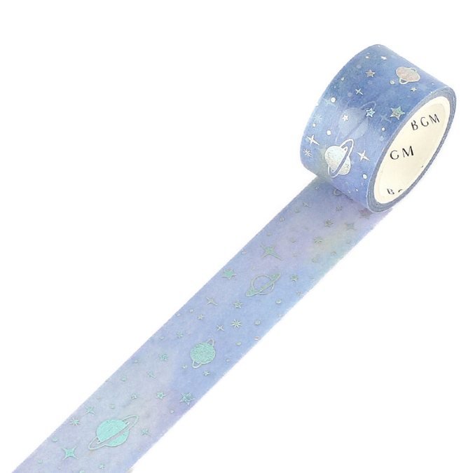 Purple Galaxy - Foil Washi Tape (wide 20mm)
