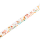 Cats in the Garden - Clear Washi Tape (wide 30mm)
