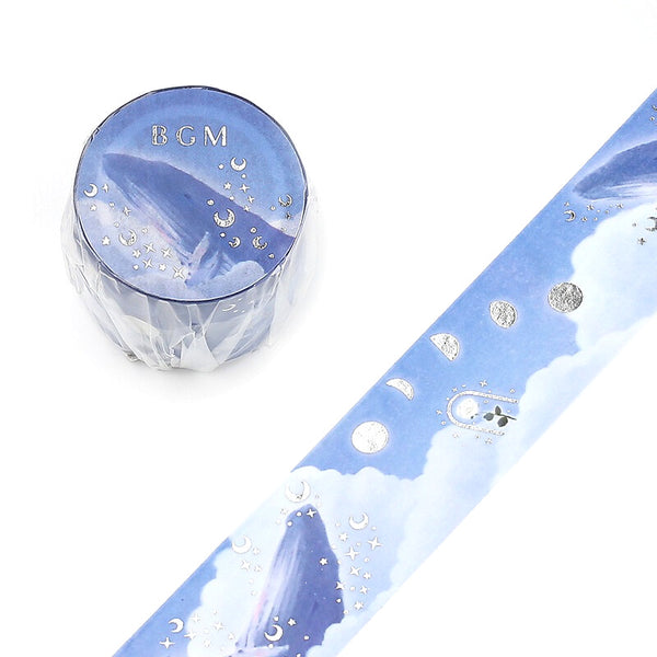 Lunar Whale - Foil Washi Tape (Wide 30mm)