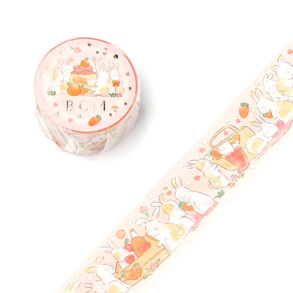 Rabbits' Picnic - Foil Washi Tape (Wide 20mm)