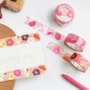 Rabbits Strawberry Treat - Foil Washi Tape