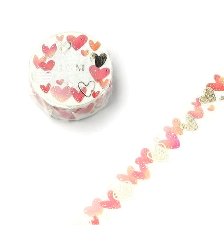 Chain of Hearts - Foil Washi Tape