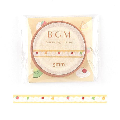 Fruit and Cream - (Thin 5mm) Washi Tape