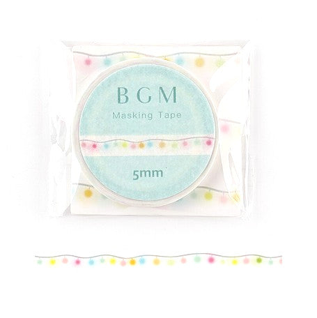 Party Lights Bunting - (Thin 5mm) Washi Tape