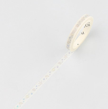 Sea Shells - Foil (Thin 5mm) Washi Tape