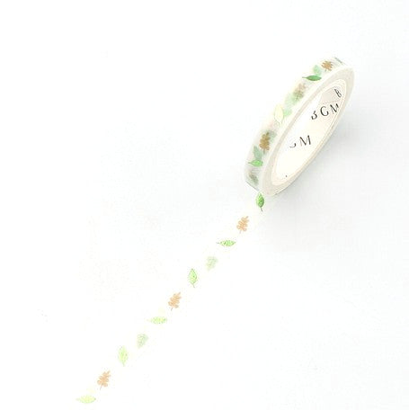 Leaves - Foil (Thin 5mm) Washi Tape
