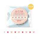 Strawberry Heart - Foil (Thin 5mm) Washi Tape