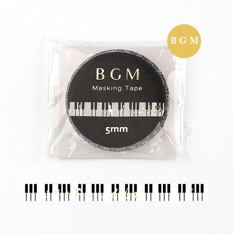 Piano Keyboard - Foil (Thin 5mm) Washi Tape