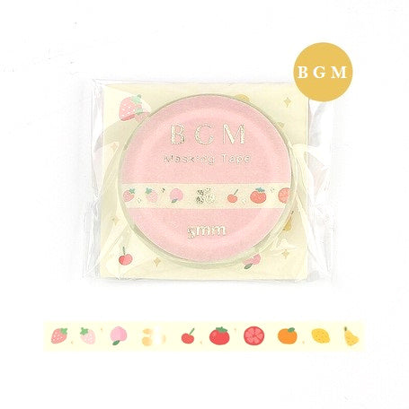 Fruit - Glitter (Thin 5mm) Washi Tape