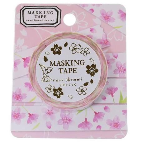 Sakura on White - Nami Nami Series Washi Tape Australia