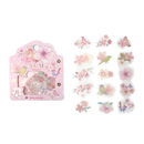Flowers & Birds - Flake Sticker (Gold Foil Stamping)