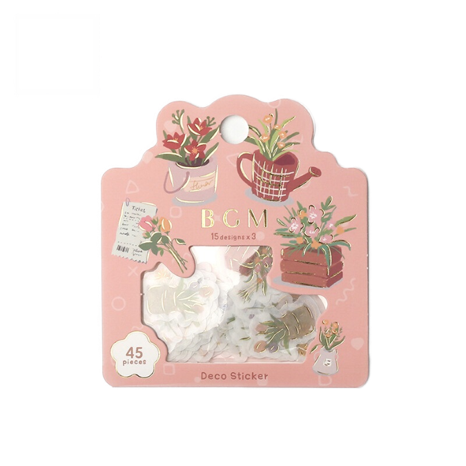 Florist - Flake Sticker (Gold Foil Stamping)