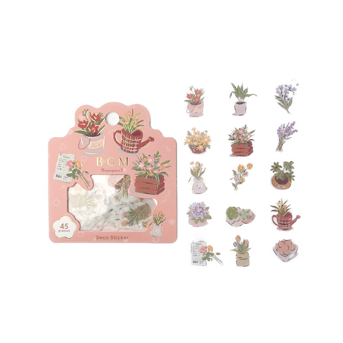 Florist - Flake Sticker (Gold Foil Stamping)