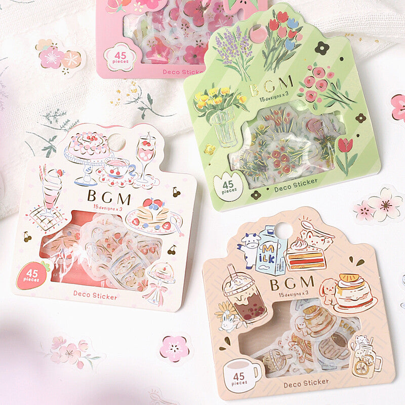 Sweet Treats - Flake Sticker (Gold Foil Stamping)