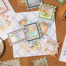 Flowers - Flake Sticker (Gold Foil Stamping)
