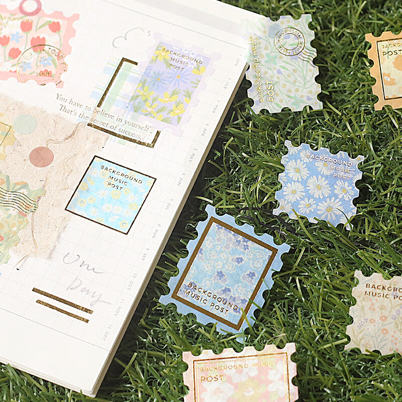 Garden - Flake Stickers (Gold Foil Stamping)