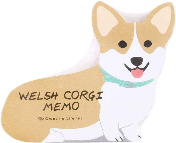 Welsh Corgi Die-cut Memo Pad