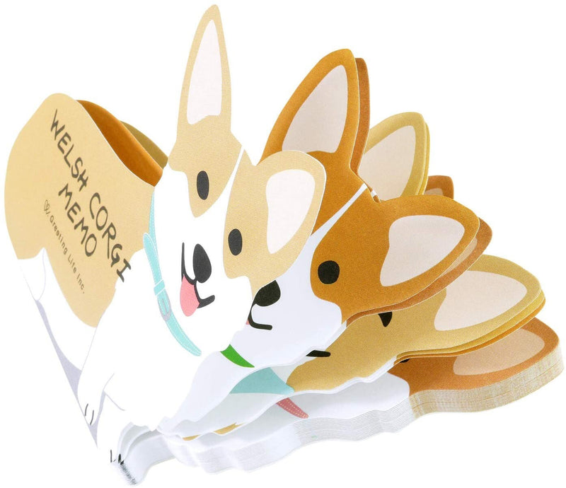 Welsh Corgi Die-cut Memo Pad