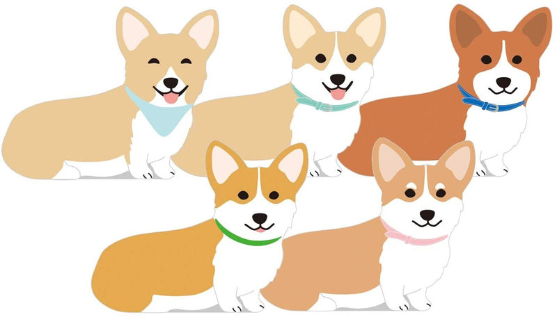 Welsh Corgi Die-cut Memo Pad