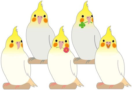 Yellow Cockatiel Die-cut Memo Pad