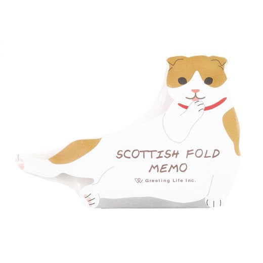 Scottish Fold Die-cut Memo Pad