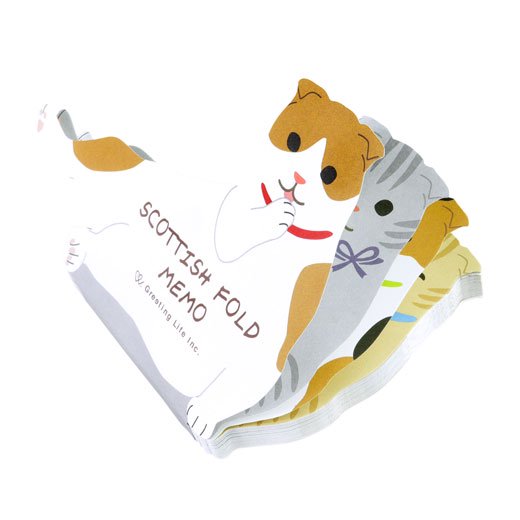 Scottish Fold Die-cut Memo Pad