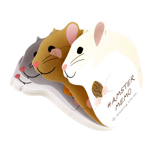 Hamster Die-cut Memo Pad