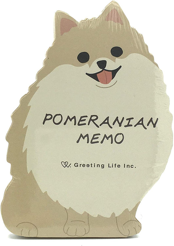 Pomeranian Die-cut Memo Pad