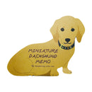 Miniature Dachshund Die-cut Memo Pad