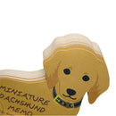 Miniature Dachshund Die-cut Memo Pad