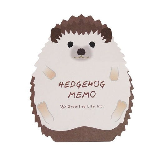 Hedgehog Die-cut Memo Pad