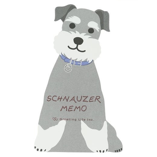 Schnauzer Die-cut Memo Pad