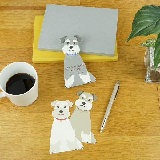 Schnauzer Die-cut Memo Pad