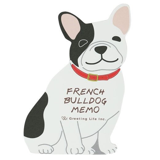 French Bulldog Die-cut Memo Pad