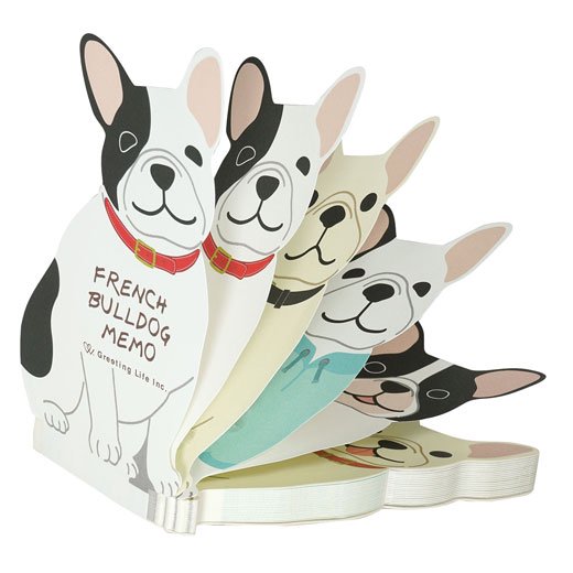 French Bulldog Die-cut Memo Pad