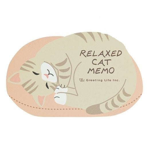 Sleeping Cat Die-cut Memo Pad
