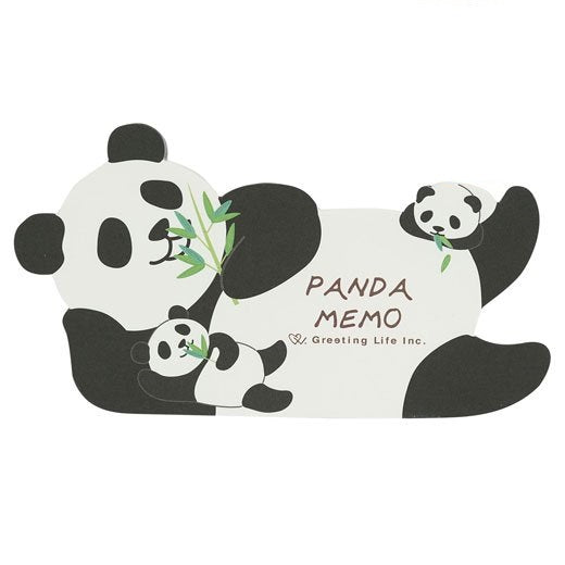 Panda & Cubs Die-cut Memo Pad