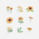 Yellow Garden - Flake Sticker (Gold Foil Stamping)