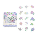 Purple Garden - Flake Sticker (Gold Foil Stamping)